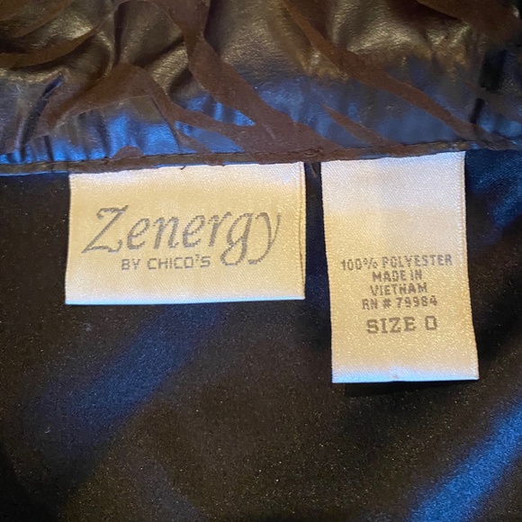 Zenergy by Chicos Brown Zebra Vest - Picture 4 of 5